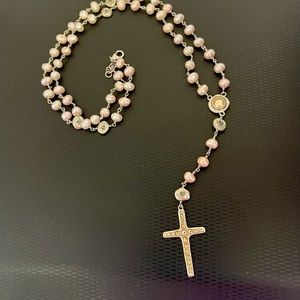 Waxing poetic rosary necklace